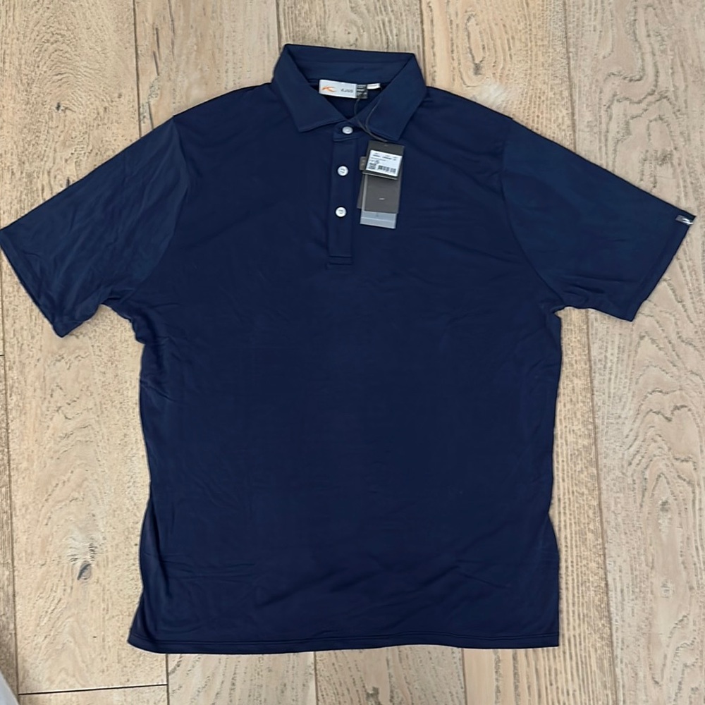 Men's KJUS Navy Polo Shirt XL